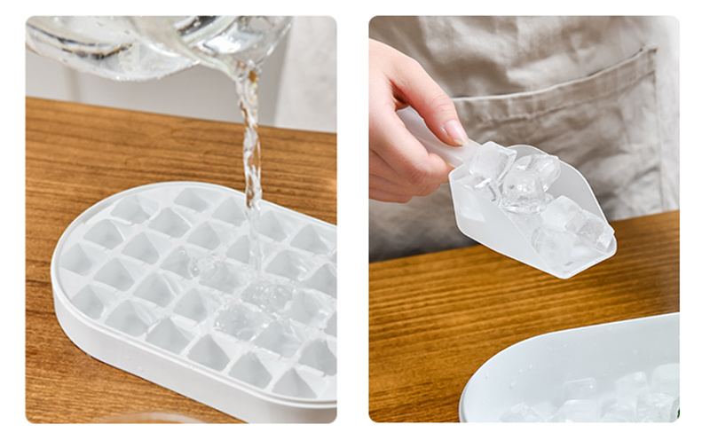 1Pc Ice Cube Tray With Lid And Bin, 36 Grid Mini Tray Mold, PP 3D Form Food  Grade DIY Mold, Kitchen Gadgets Bar Accessories