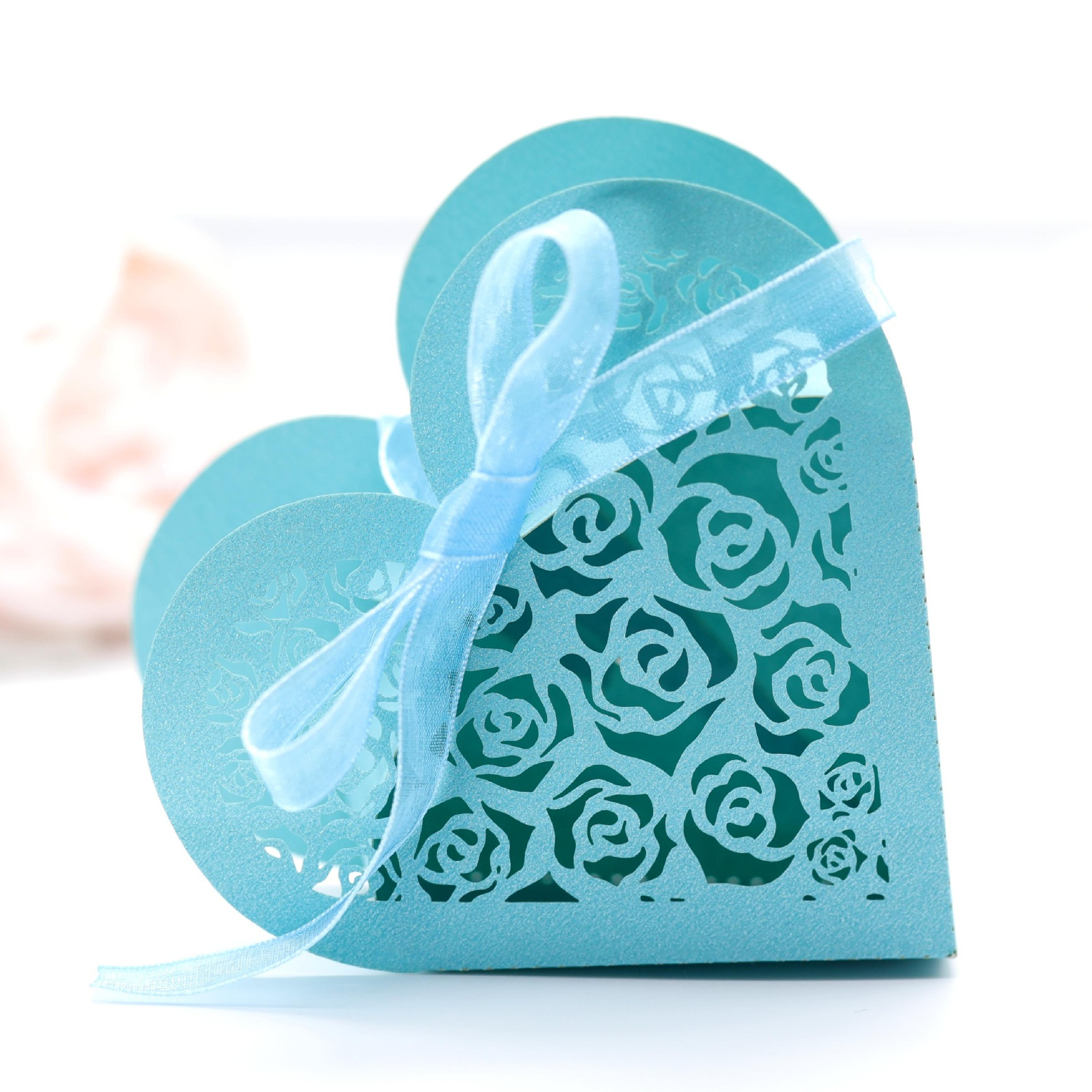  Cajas pequeñas para regalos, atractivas cajas de regalo,  exquisita decoración, envoltura de regalo para bodas, Navidad, cumpleaños,  día de San Valentín (azul HM2330409) : Salud y Hogar