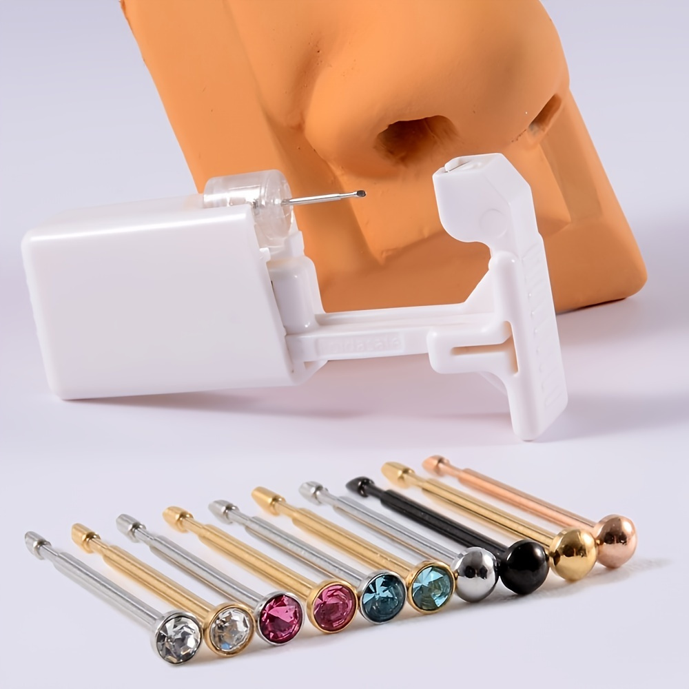 

Disposable Ear Nose Piercing Kit Tool Stud Safety Portable Nose Piercing Kit