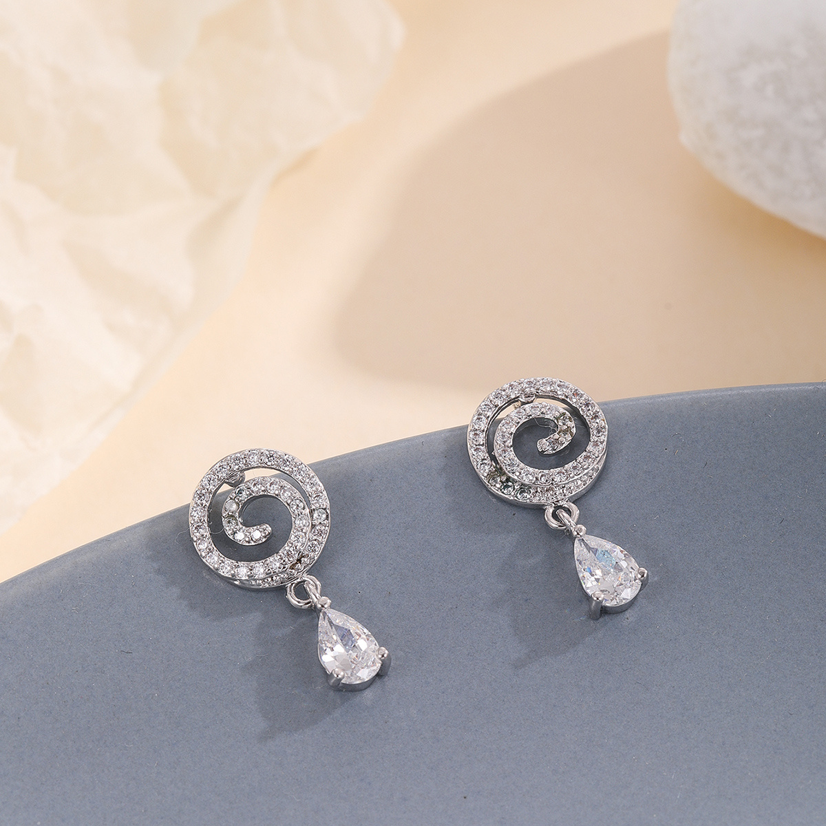 Exquisite Zircon Drop Stud Dangle Earrings For Women Party Decor | Shop ...
