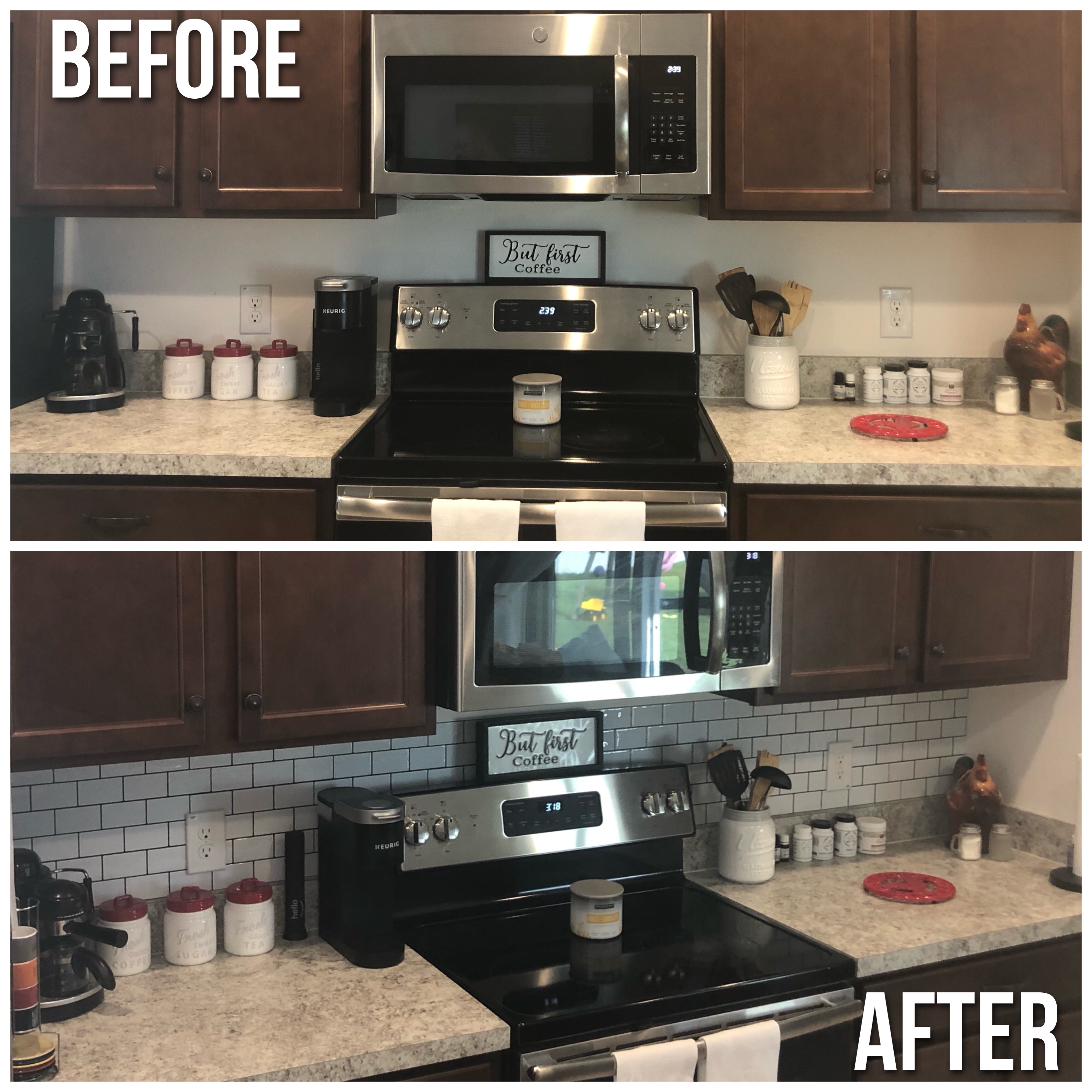 Kitchen Backsplash Wallpapers Waterproof Self Adhesive Wall - Temu