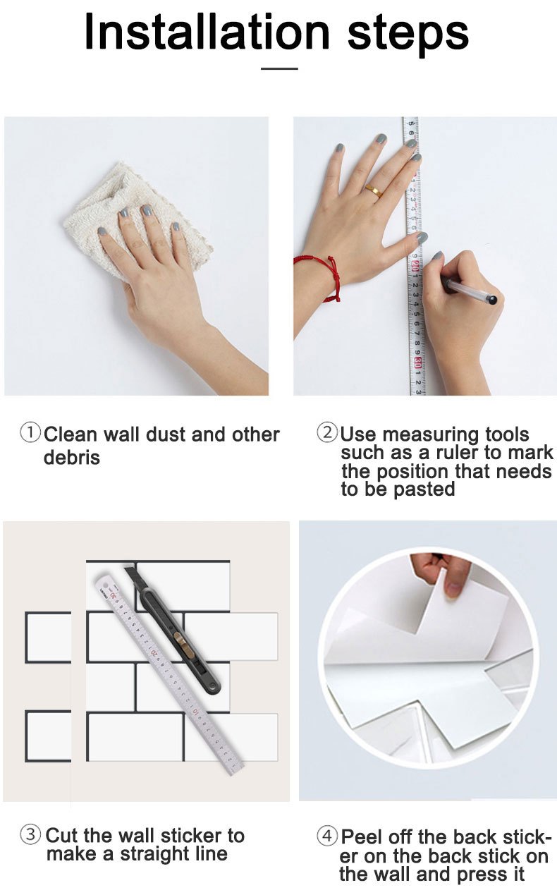 Kitchen Backsplash Wallpapers Waterproof Self Adhesive Wall - Temu