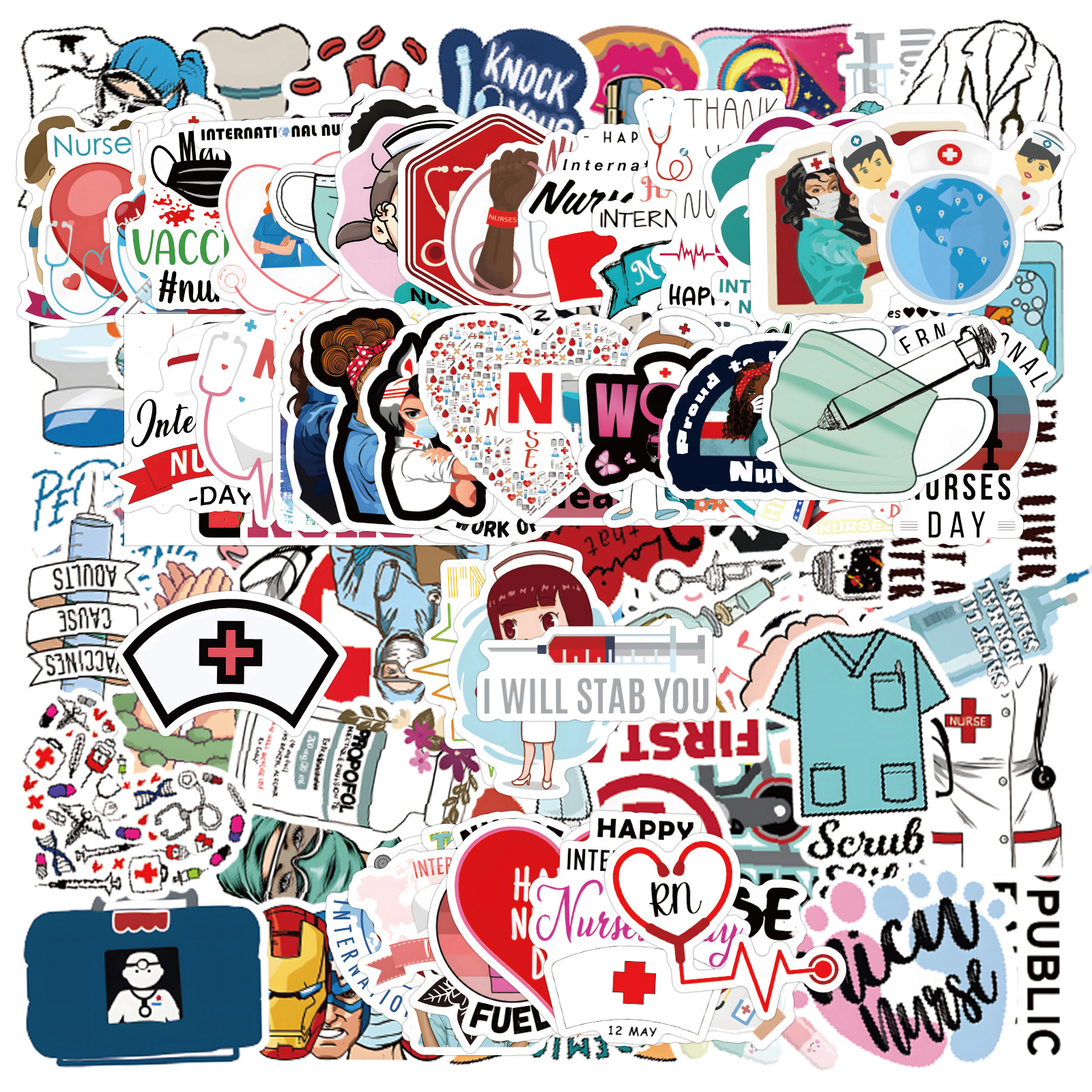 Nurse Stickers Vinyl Nursing Stickers Decals Laptops Water Temu
