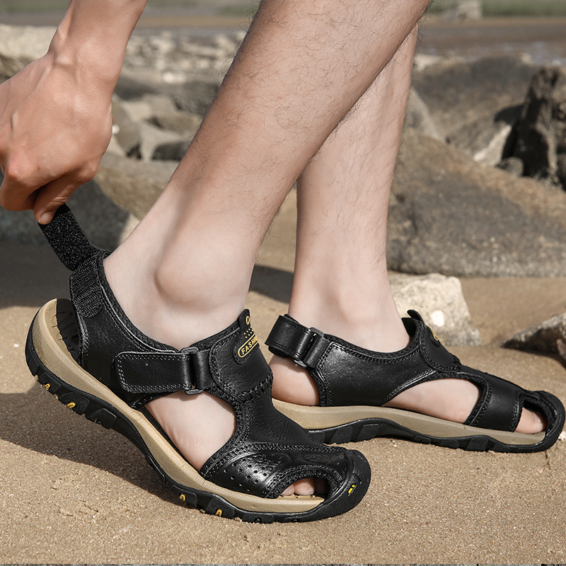 Sandals Men's Leather Soft Bottom Breathable main image 0