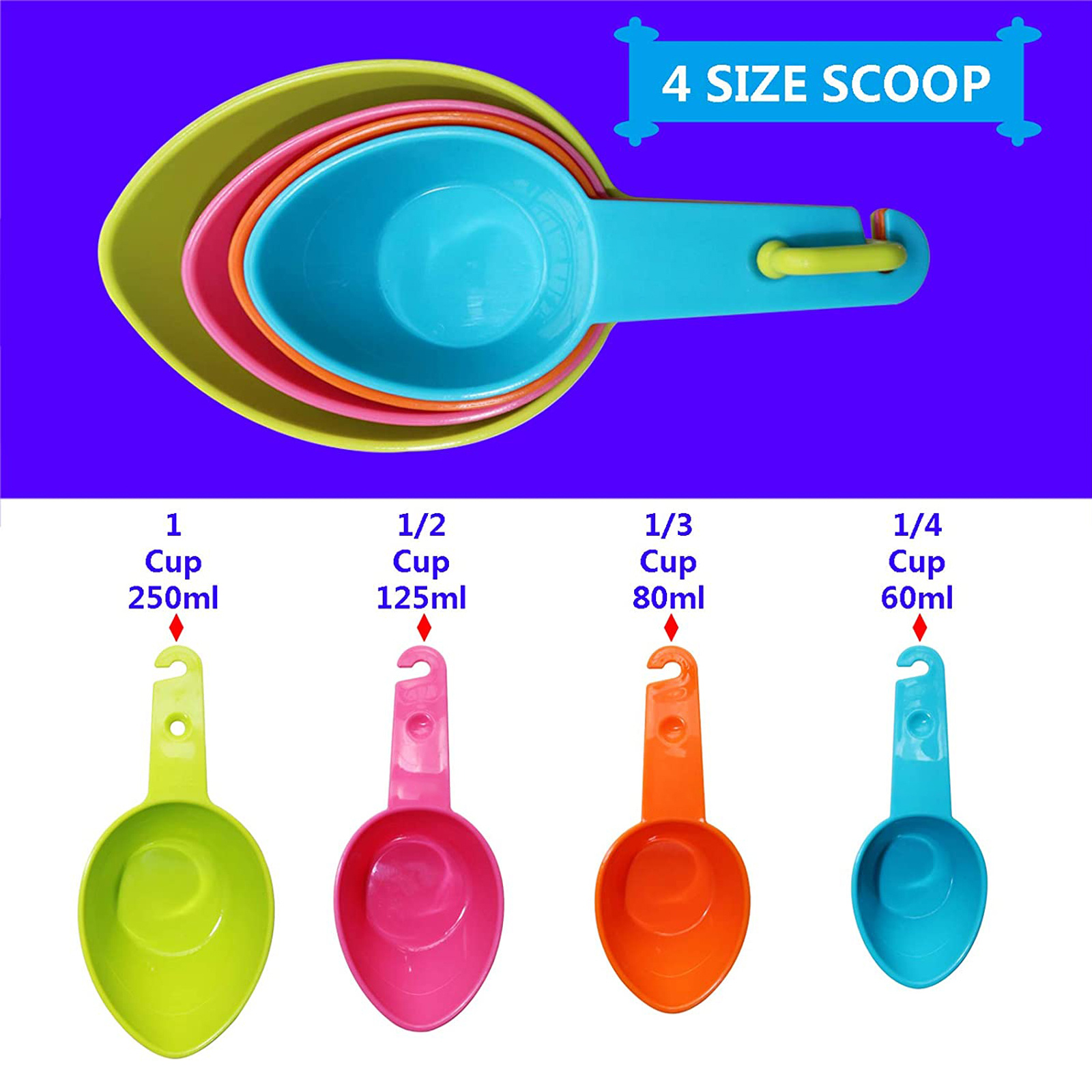 Measuring Pet Food Scoop for Dogs and Cats - Easy Portion Control and  Accurate Feeding - Durable Plastic Material - Pet Supplies Essential