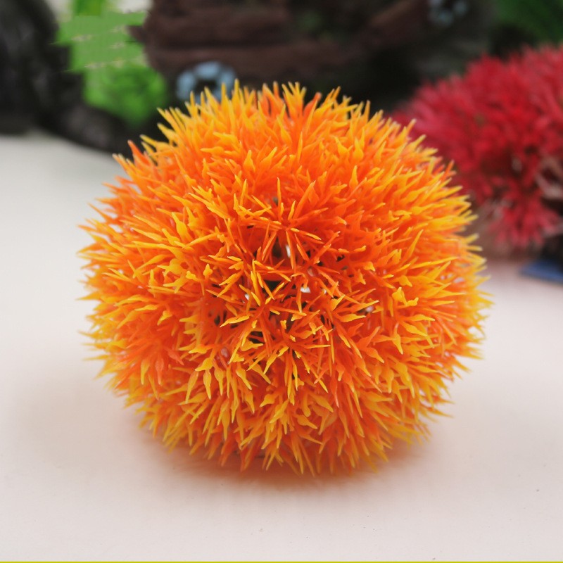 Fish Tank Decoration Simulation Water Grass Ball,aquarium Plastic Grass