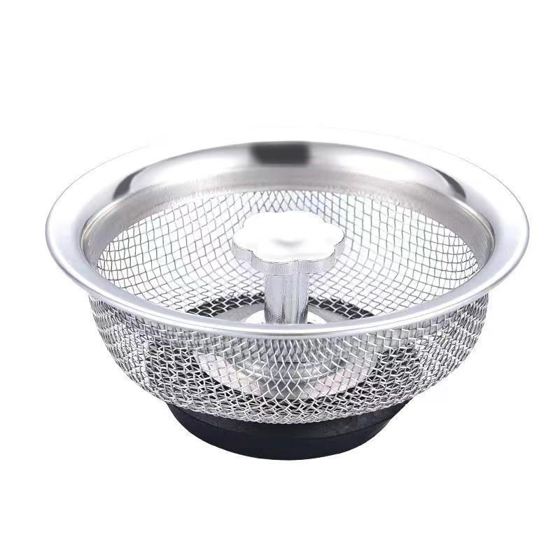 20PCS/LOT Metal Mesh Sink Stopper Strainer Basket Shower Bathtub Drain Net  Protector KC 1404 - AliExpress