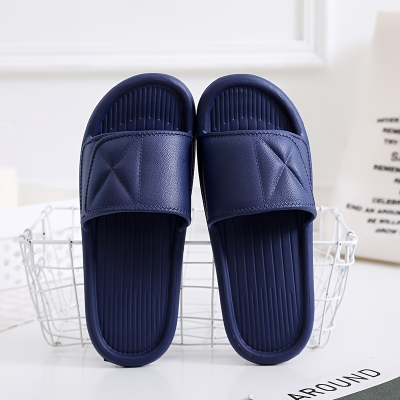 Men's Cloud Slides Couple Slippers, Comfortable Lightweight Non Slip Open-toe Shoes For Indoor Outdoor Shower Bathroom, Beach Sandals