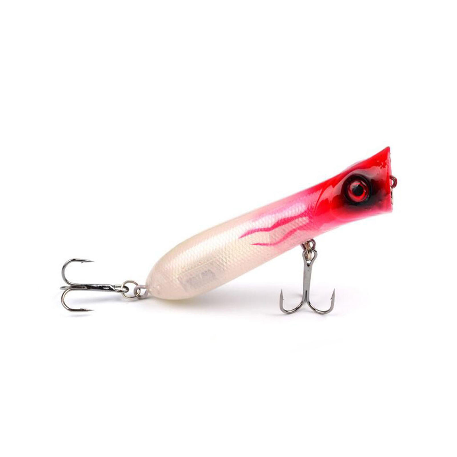 Premium Popper Fishing Lure Set 2 Treble Hooks Ideal Bass - Temu