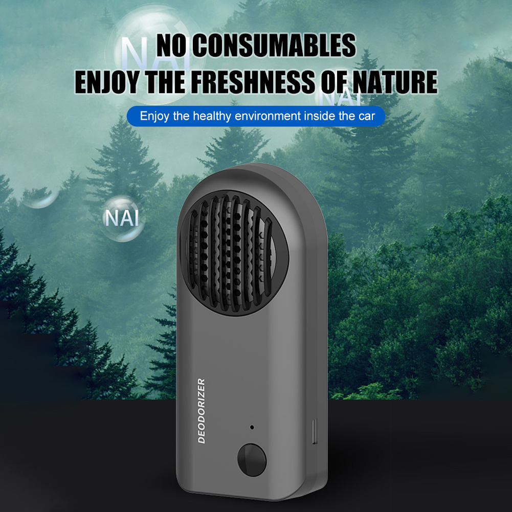 Car Air Purifier USB Rechargeable Air Freshener Ozone Generator Odor  Eliminator Smoke Formaldehyde Removal Home Applicances