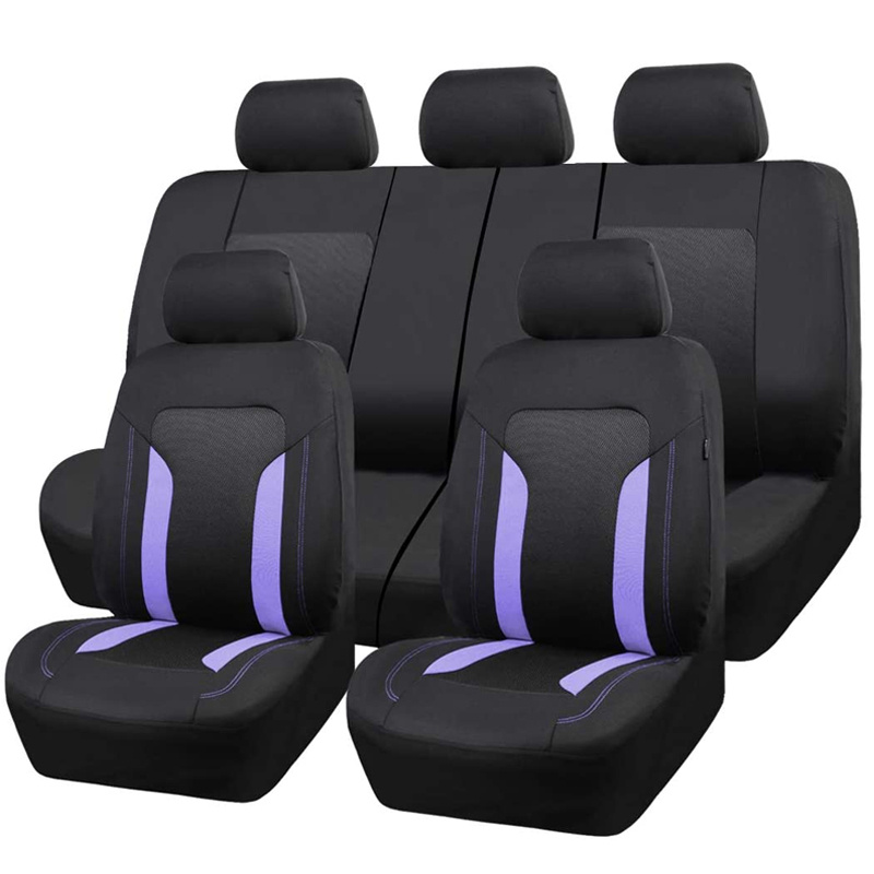 Car Seat Covers Polyester Mint Green Purple Gray Car - Temu