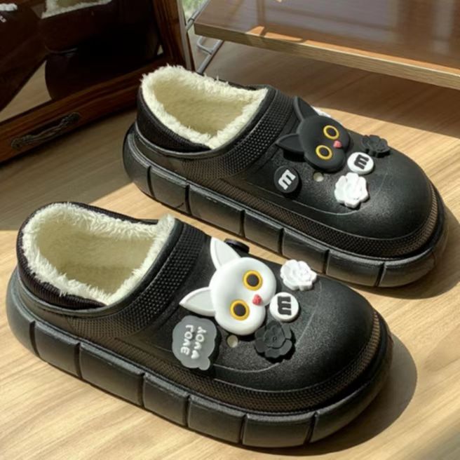 Cute Black Cat Personalized 202 Gift For Lover Rubber Crocs Clog