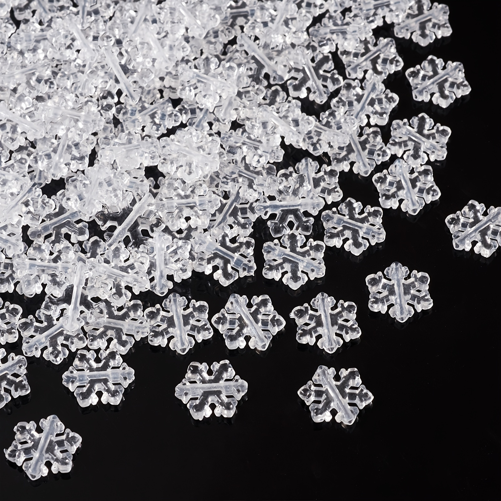 White Snowflake 24mm Sequins (30 pcs) w/ Tin*