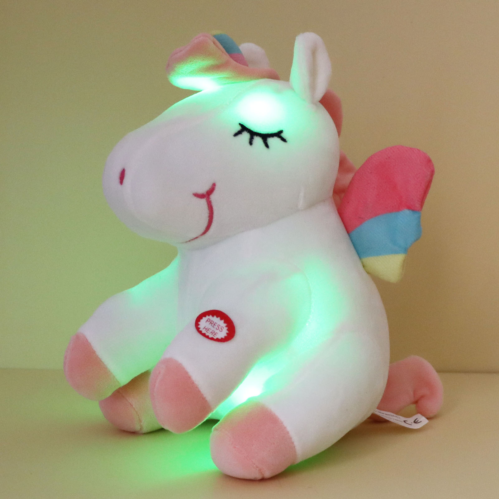 9.06in Simpatici Giocattoli Di Peluche Unicorno Con Illuminazione