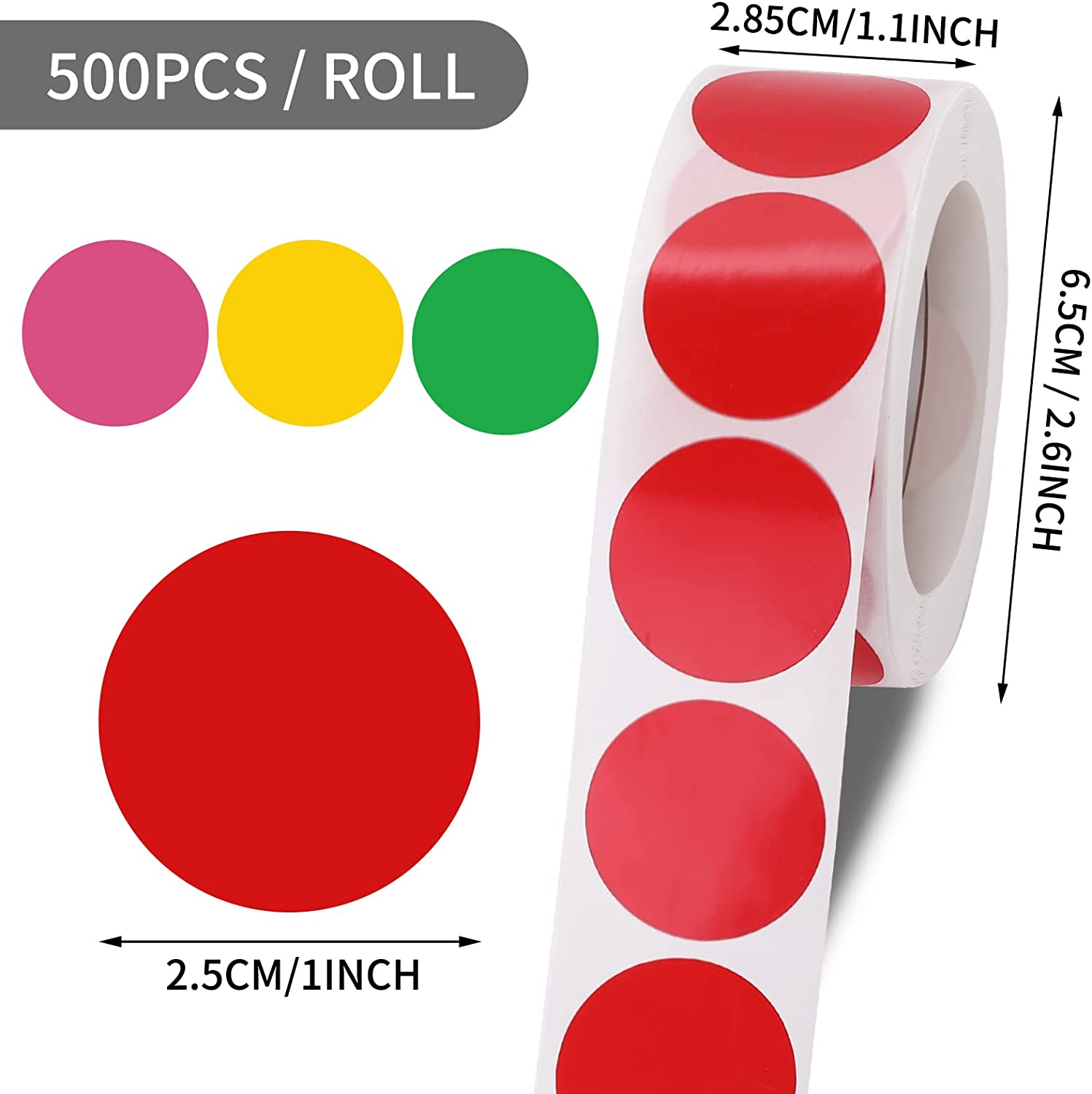 Dot Stickers Colored Self adhesive Stickers Color Coding Temu