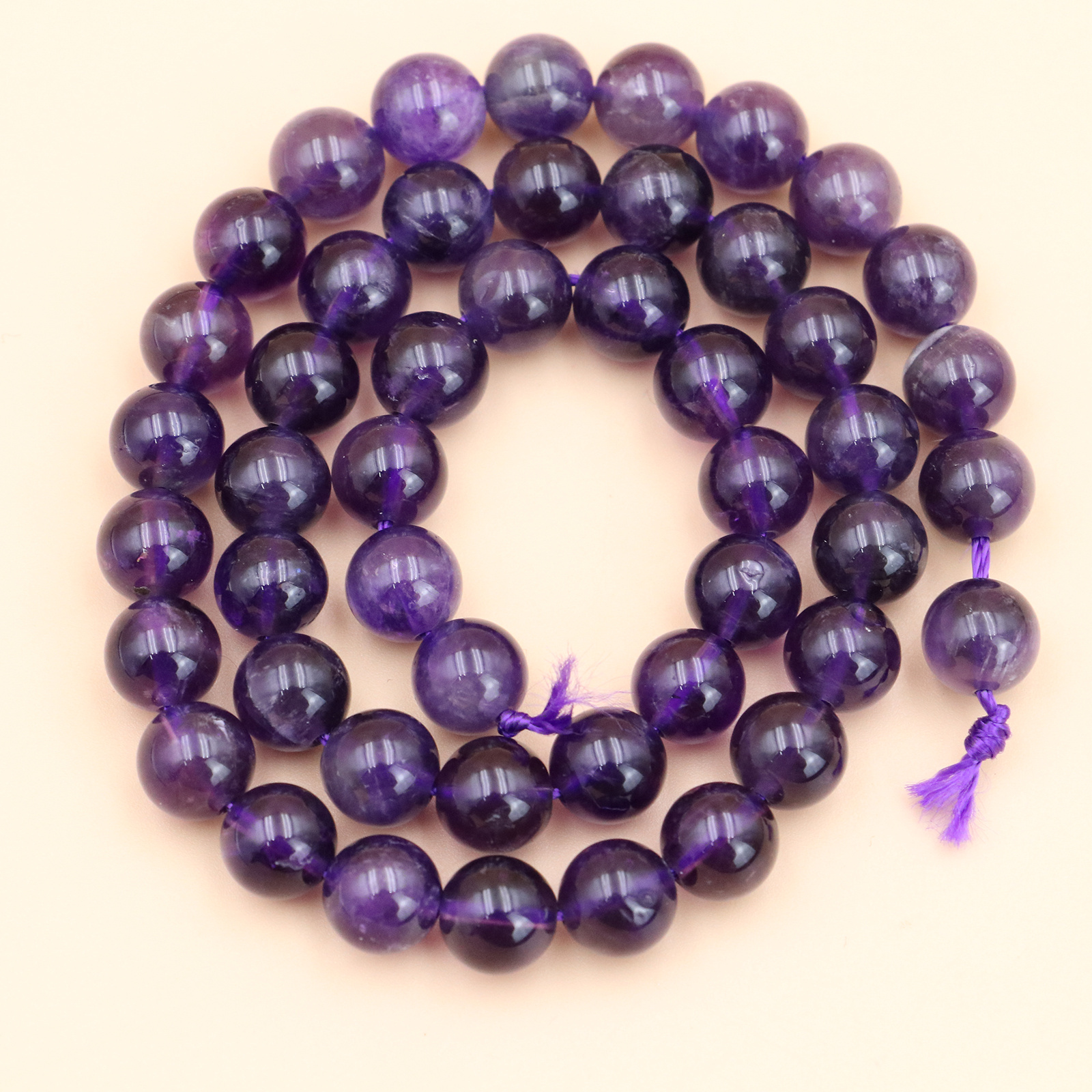 Natural High Round Amethyst Loose Beads