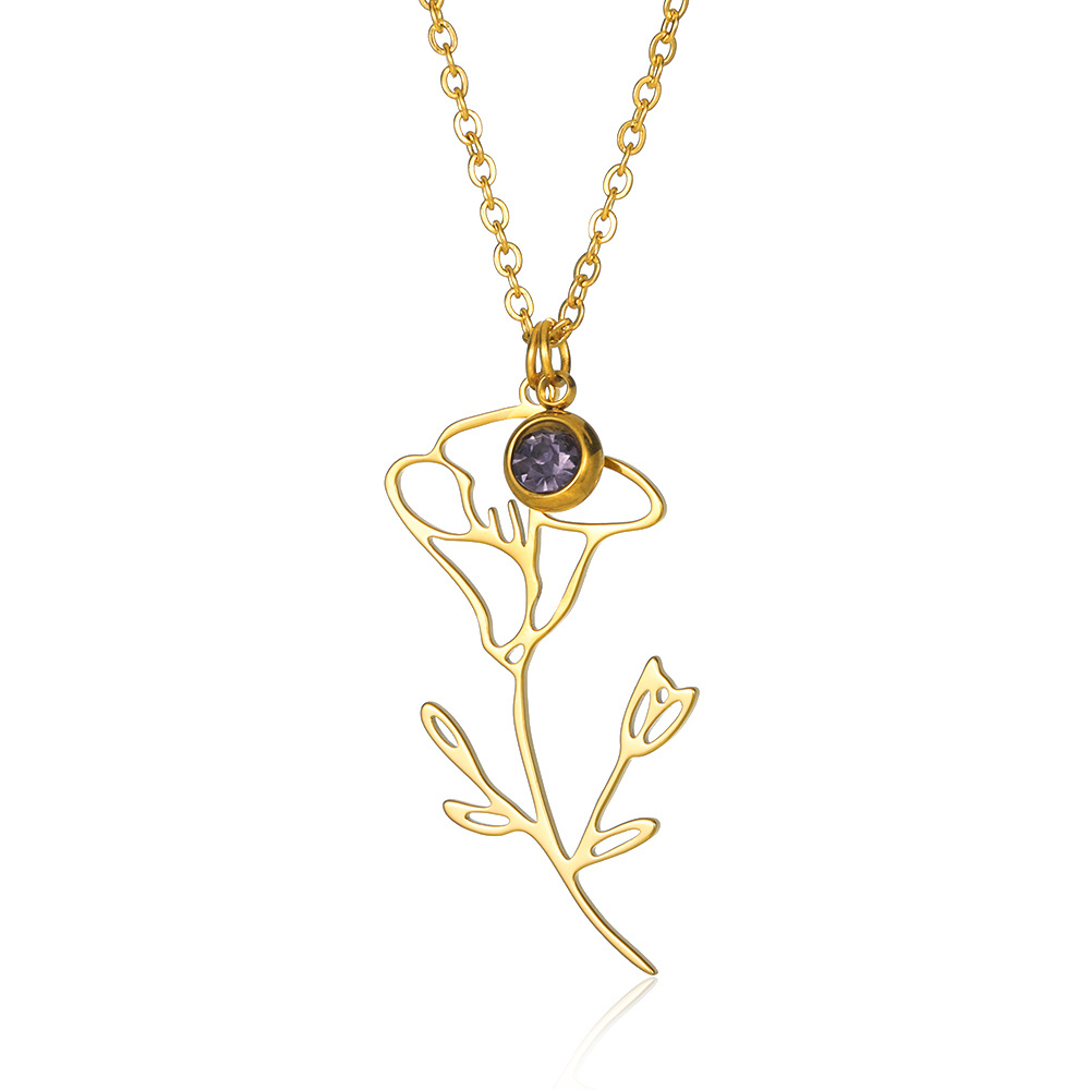 Flower 2025 shape necklace