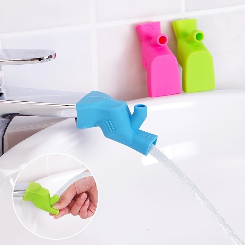 1pc 3pcs Silicone Bathroom Sink Faucet Extender For Baby Kids Hand ...