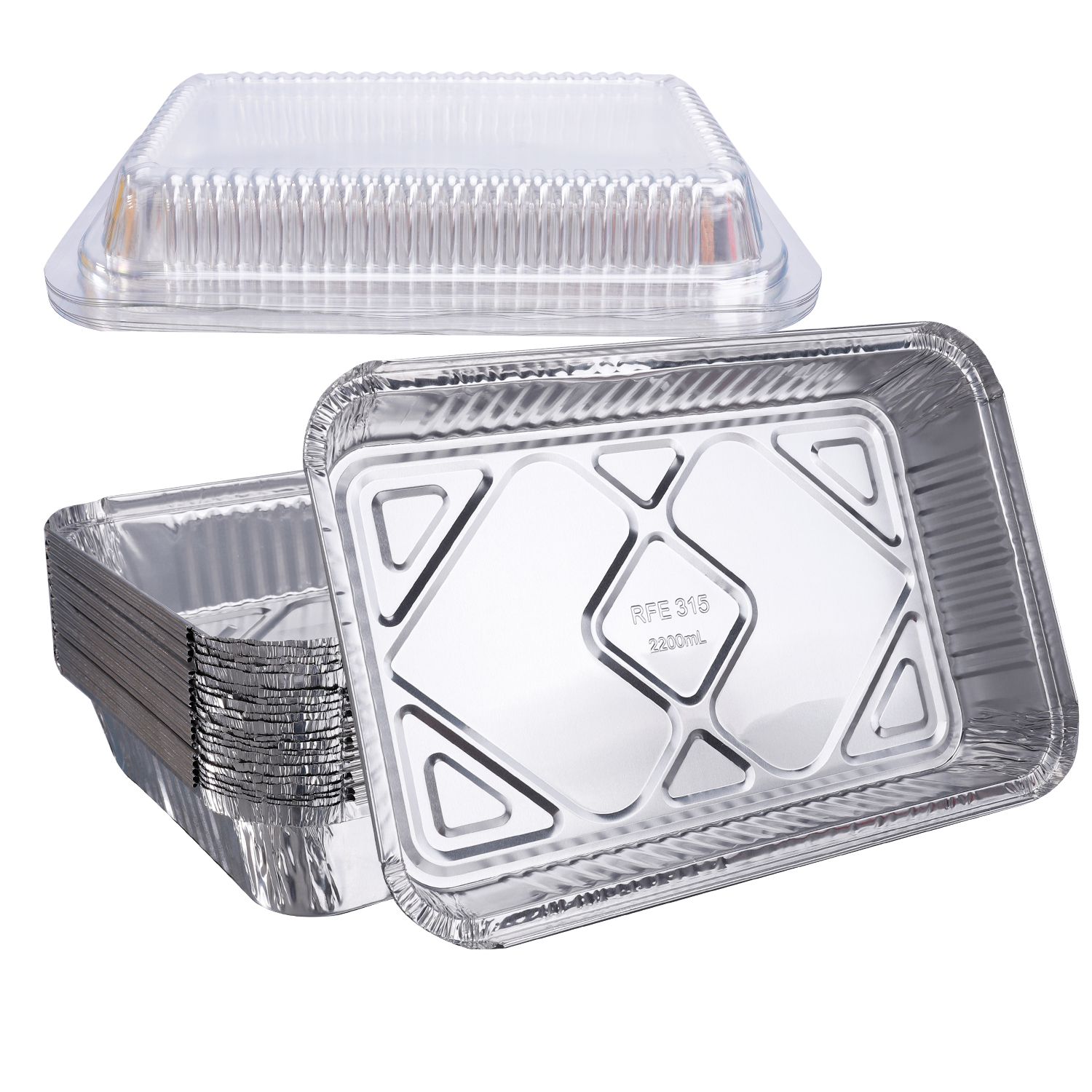 Saver's Selection Disposable Aluminum Foil Food Trays Container