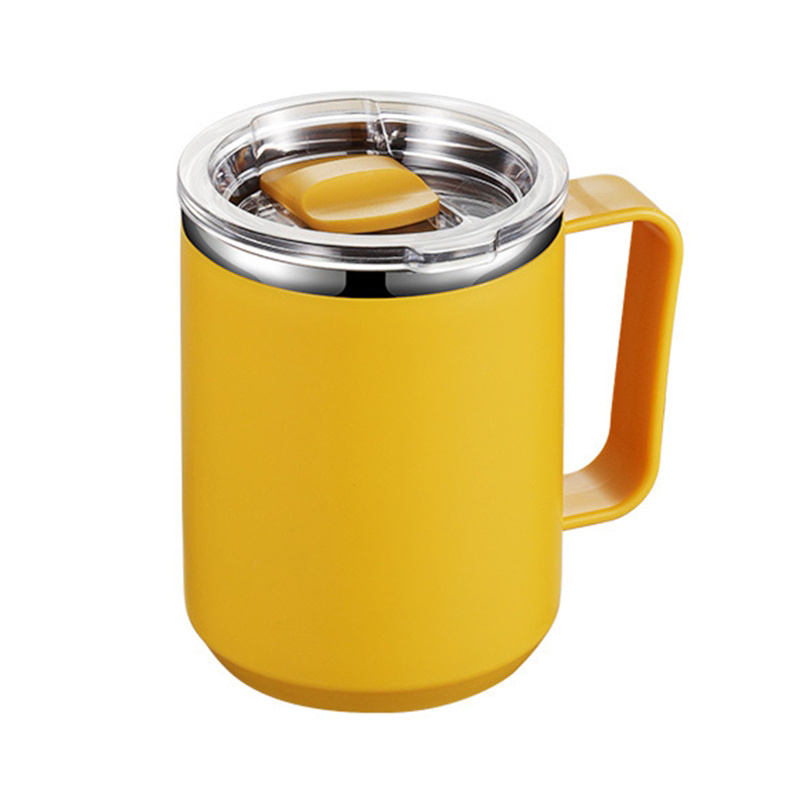  SUNWILL Insulated Coffee Mug with Handle, 14oz Stainless Steel  Togo Coffee Travel Mug, Reusable and Durable Double Wall Coffee Cup, Powder  Coated Yellow : Home & Kitchen