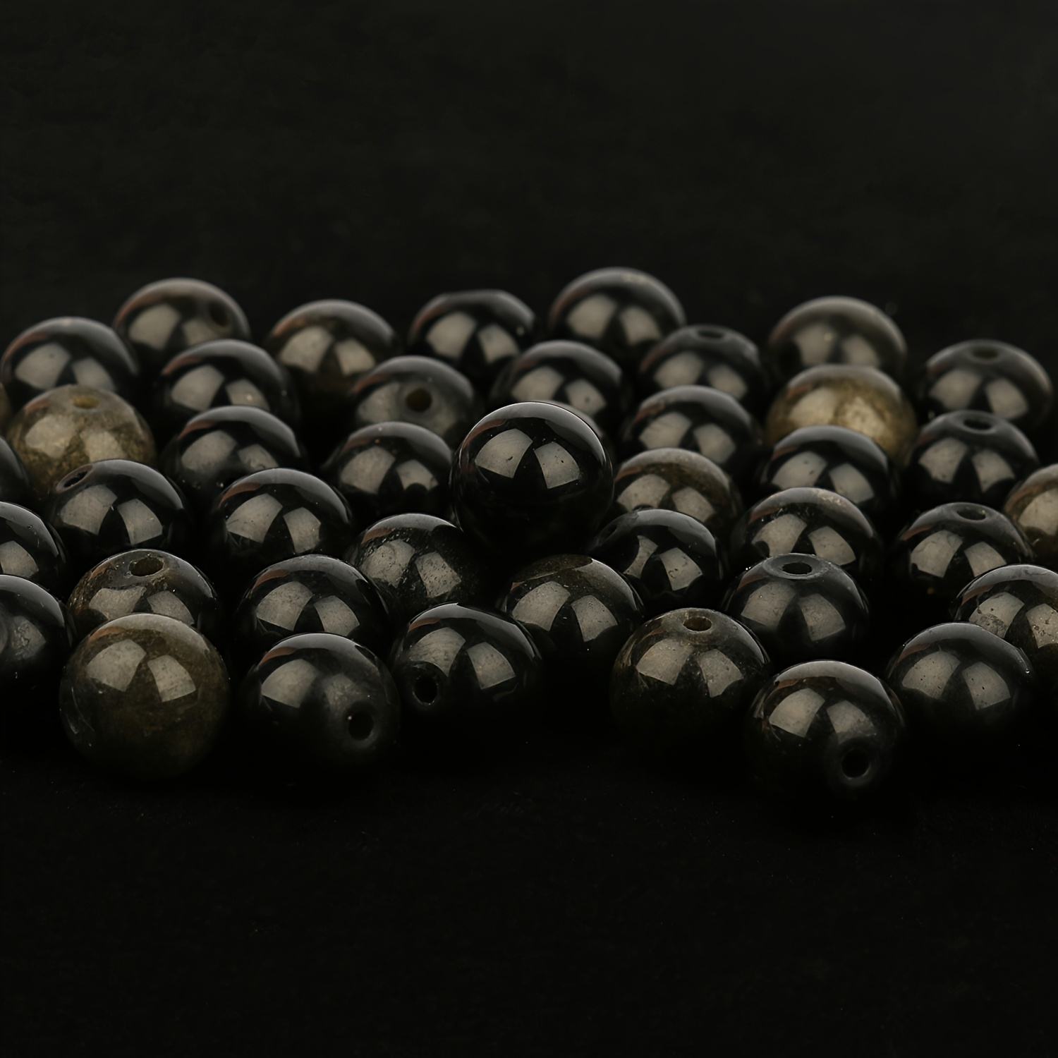 Black Faceted Hematite Beads Natural Stone Beads Round Loose - Temu
