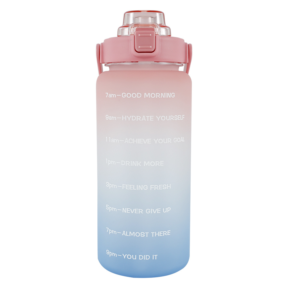 2L Leak-Proof BPA-Free Sport Motivational 3 in 1 Fitness Water