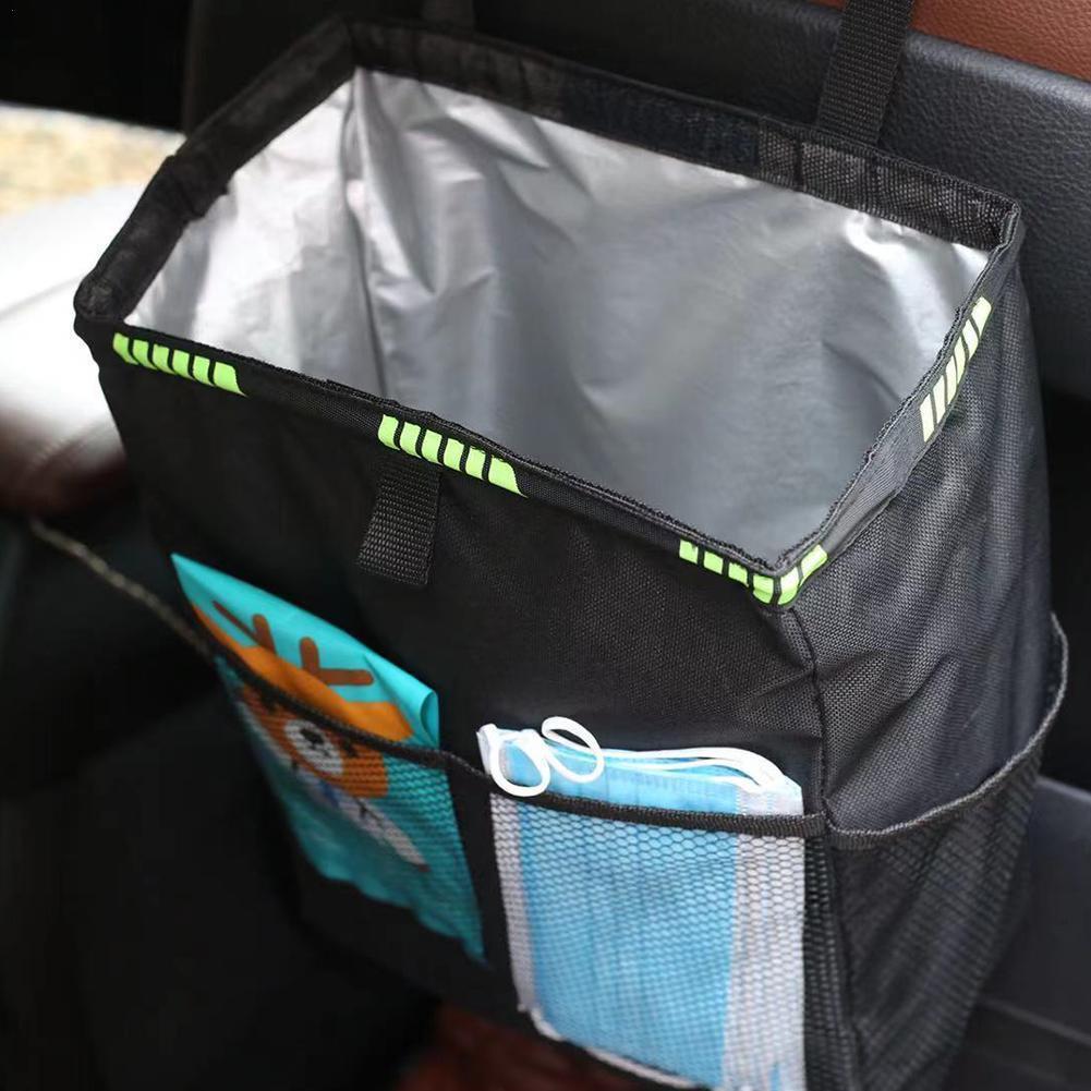 Trash can for car Waste Bin Leak Proof Garbage Bag travelling camp