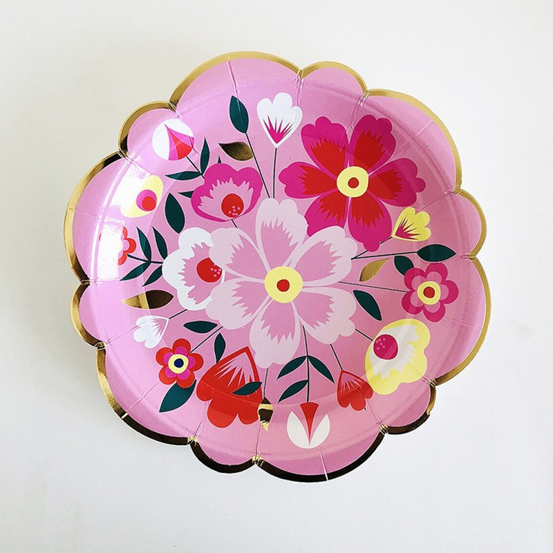 Elegant Chinese style Pink Flower Plate Perfect Afternoon - Temu