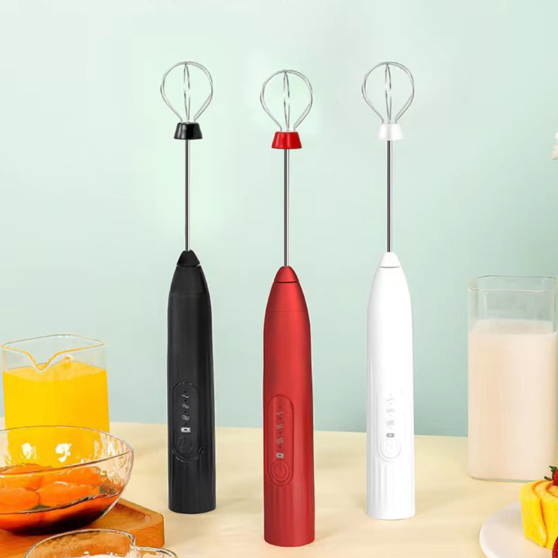 Home Smart Better Beater Egg Press & Spin Whisks Smoothies Frothed Milk