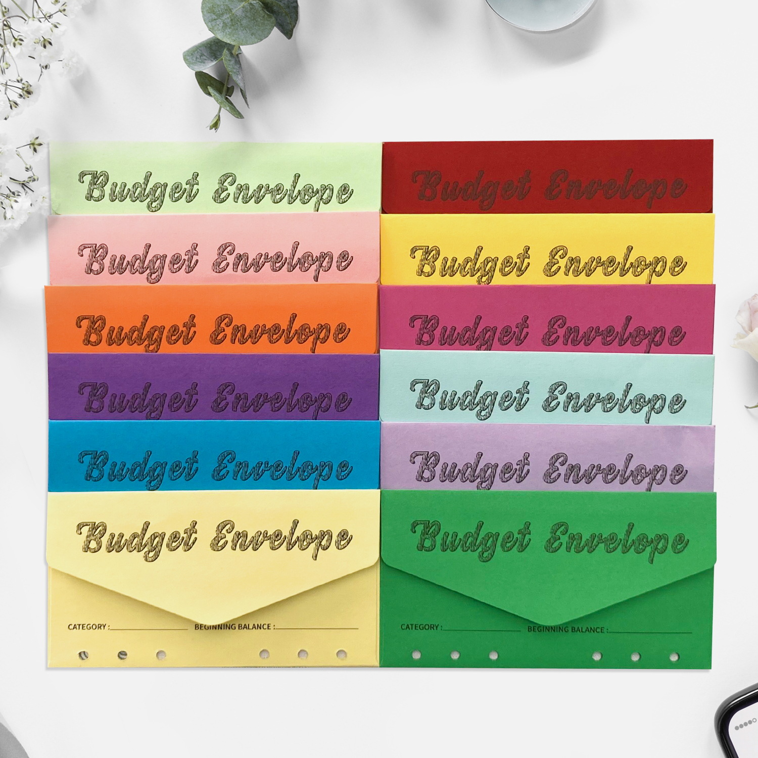 12pcs Enveloppes De Trésorerie Pour La Budgétisation, Enveloppe Budgétaire  Pour Le Système De Trésorerie, Enveloppes D'argent Pour L'épargne,  Disposition Verticale Avec Feuille De Budget, 12 Couleurs Assorties, Papier  Cartonné - Temu Belgium