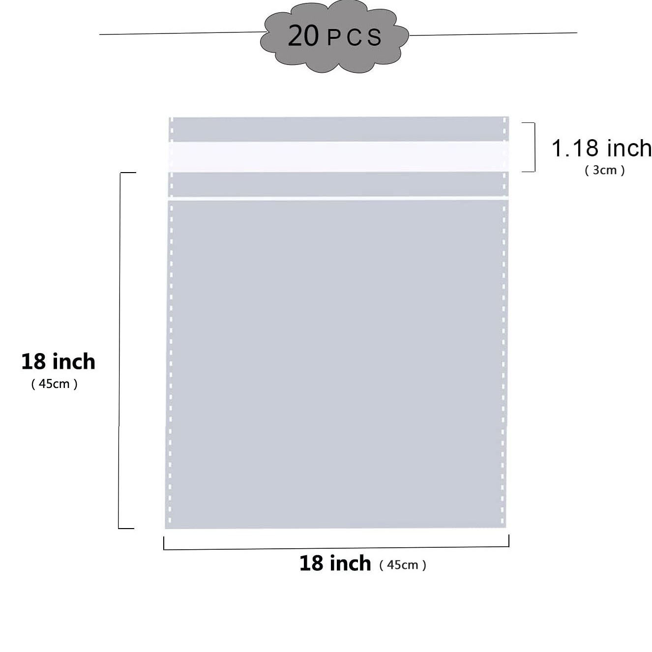  100Pcs Cellophane Bags 12x16 Clear Plastic Bags with