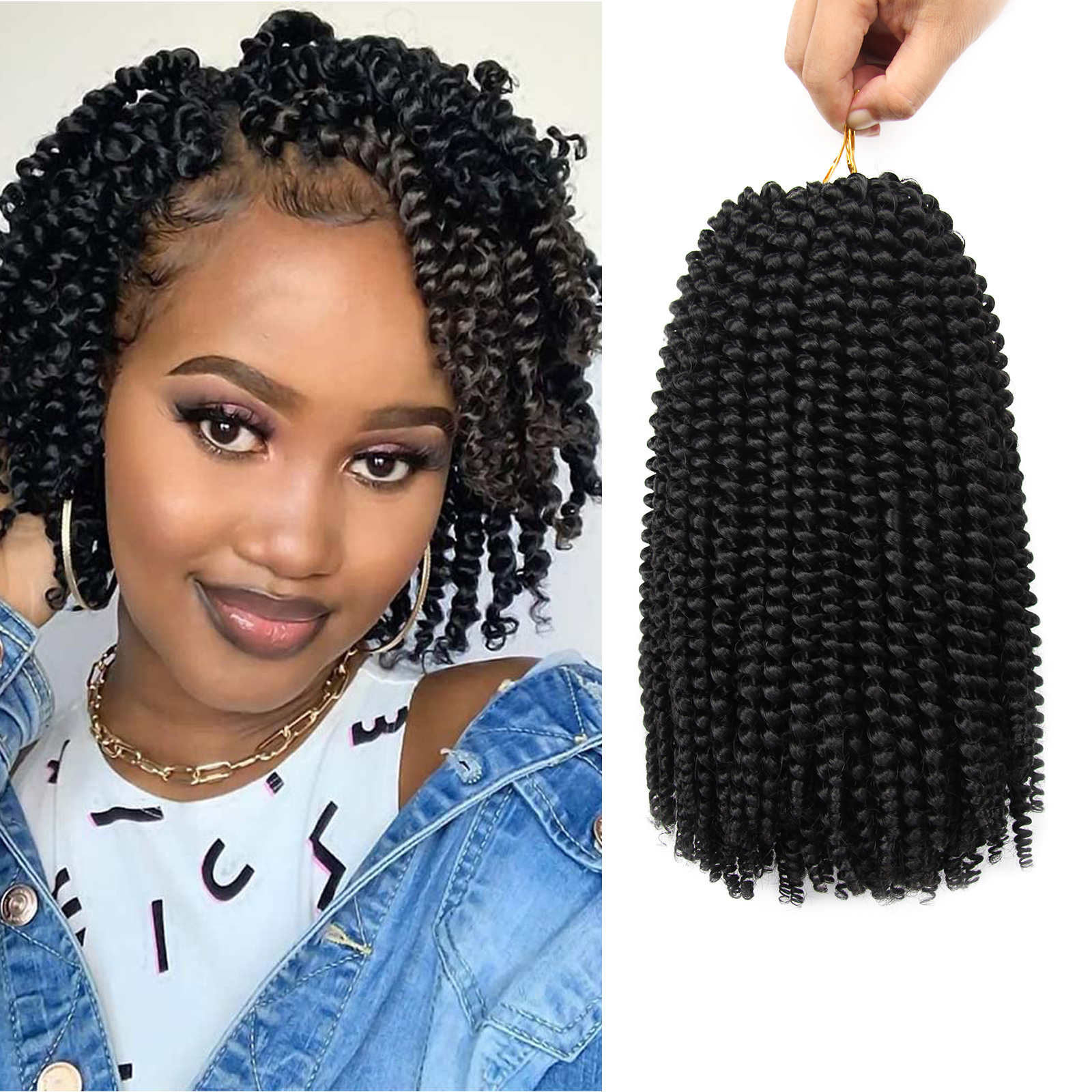 Spring Twist Crochet Hair Women Spring Twist Hair - Temu