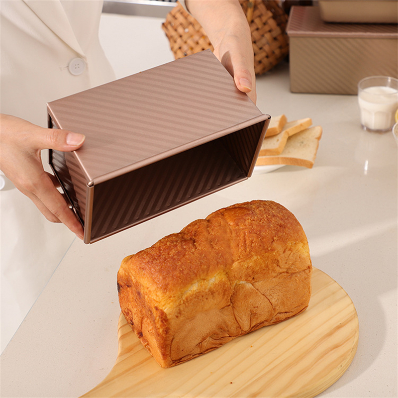 1pc Square Shaped Bread Baking Pan, Non-stick Loaf Pan, Bread Toaster,  Toast Box, Baking Tools For Making Various Small Cakes, Suitable For Home  Use