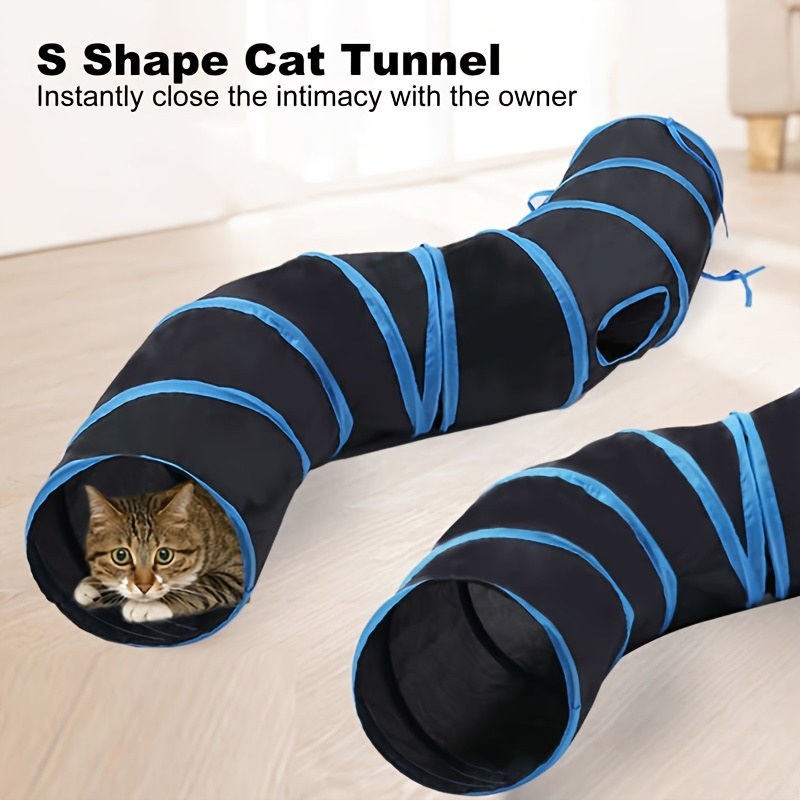 S Shaped Cat Tunnel Cat Toys For Indoor Cats Interactive Cat Toy Pet Supplies Shop The Latest