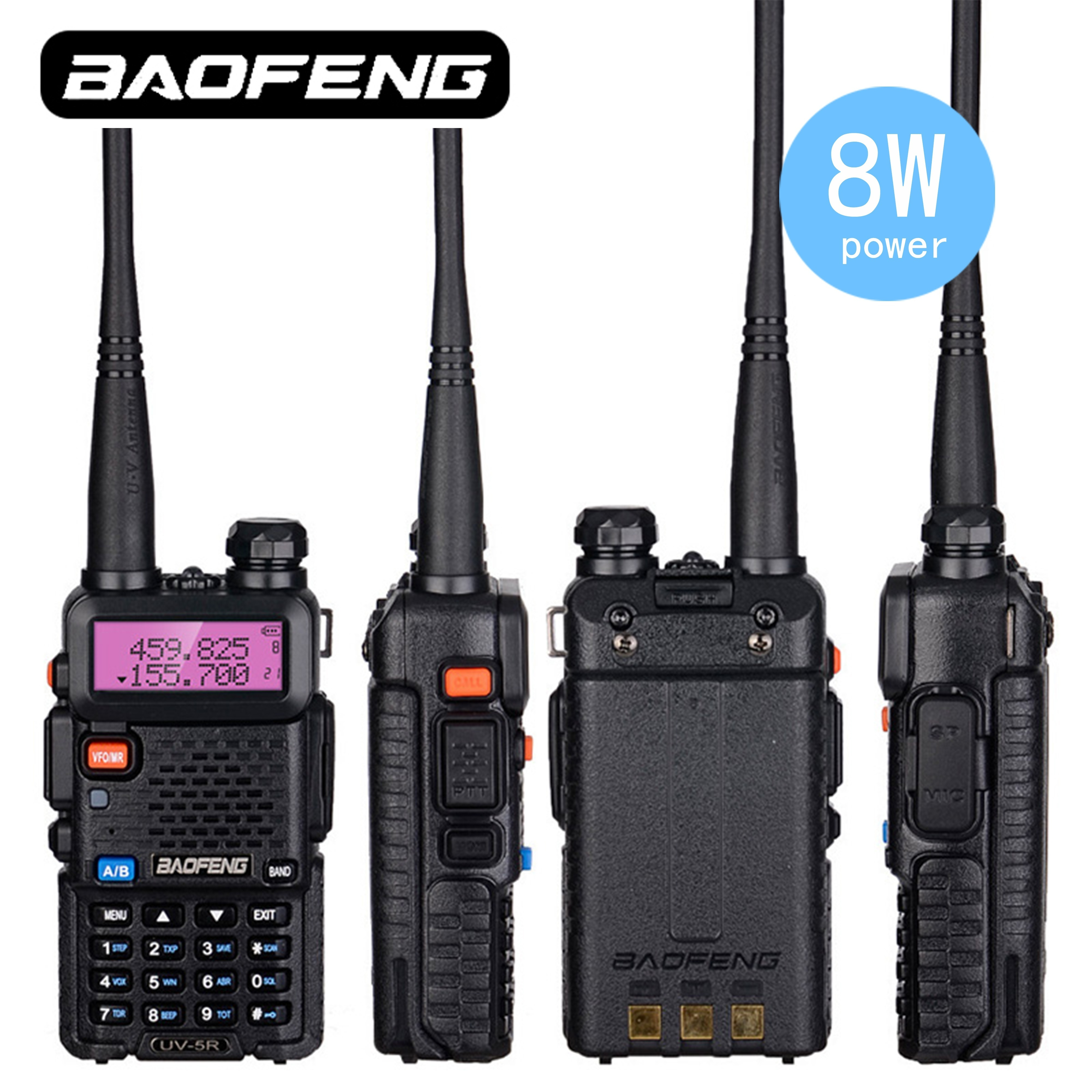 Baofeng Uv 5r 8w Enhanced Version Portable Walkie Talkie 