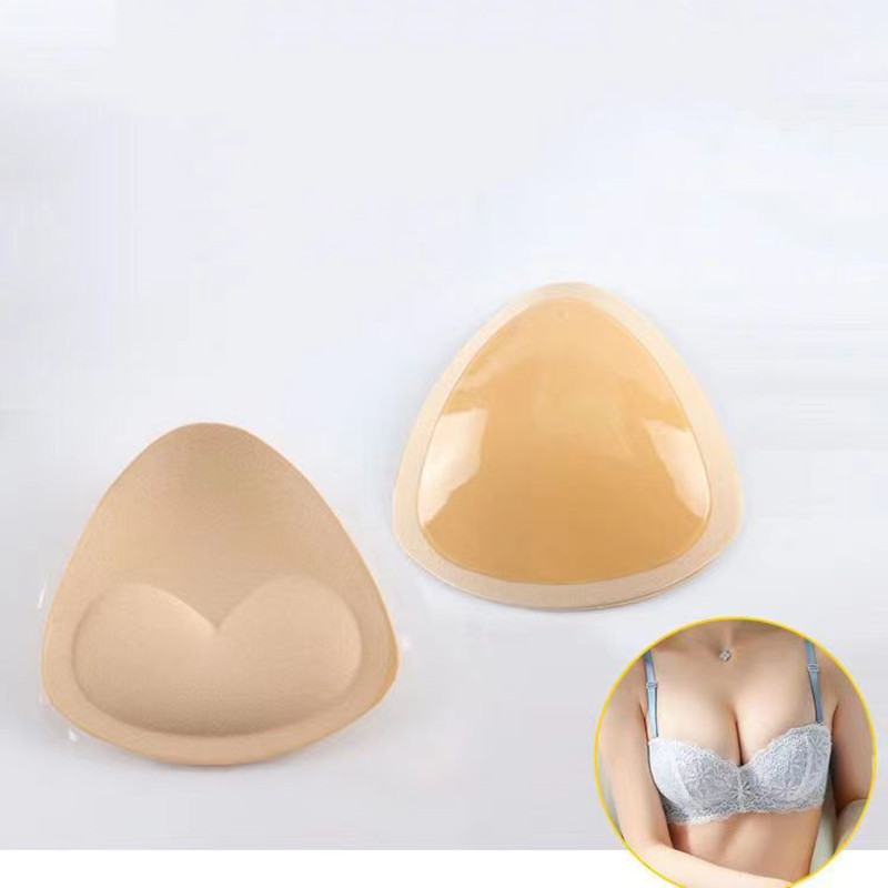 Silicone Triangle Push-up Breast Pads Cleavage Enhancer Swimsuit