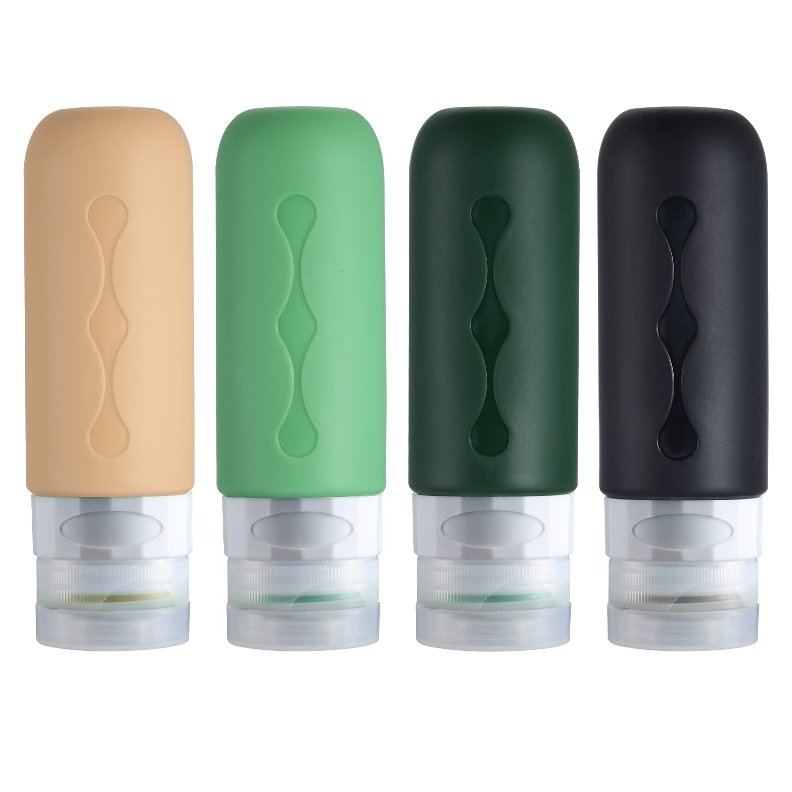 Juego de 16 botellas de viaje – Recipientes exprimibles de silicona a  prueba de fugas aprobados por la TSA para artículos de tocador,  acondicionador