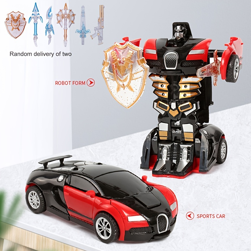 

Inertial Collision Robot Car: Transform With Just 1 Button - A Fun Toy For Kids!