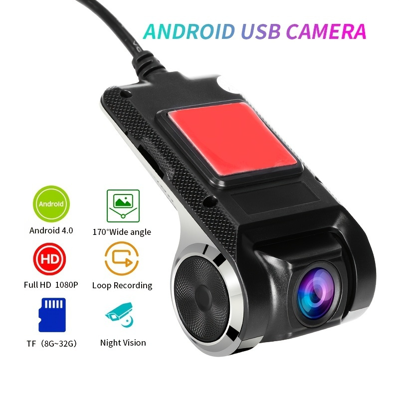 USB Car Dash Cam DVR Camera Video Recorder Night Vision ADAS LDWS