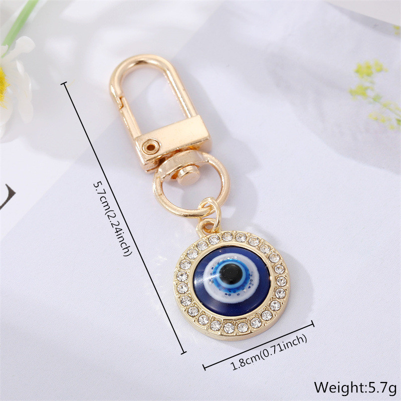 BCS Blue Wave Pattern Evil Eye Decor Wall Hanging 4" Glass Turkish Greek Nazar Amulet Good Luck & Protection Charm - Handmade Ornament For Home, Office, Garden, Door - Ojo Turco