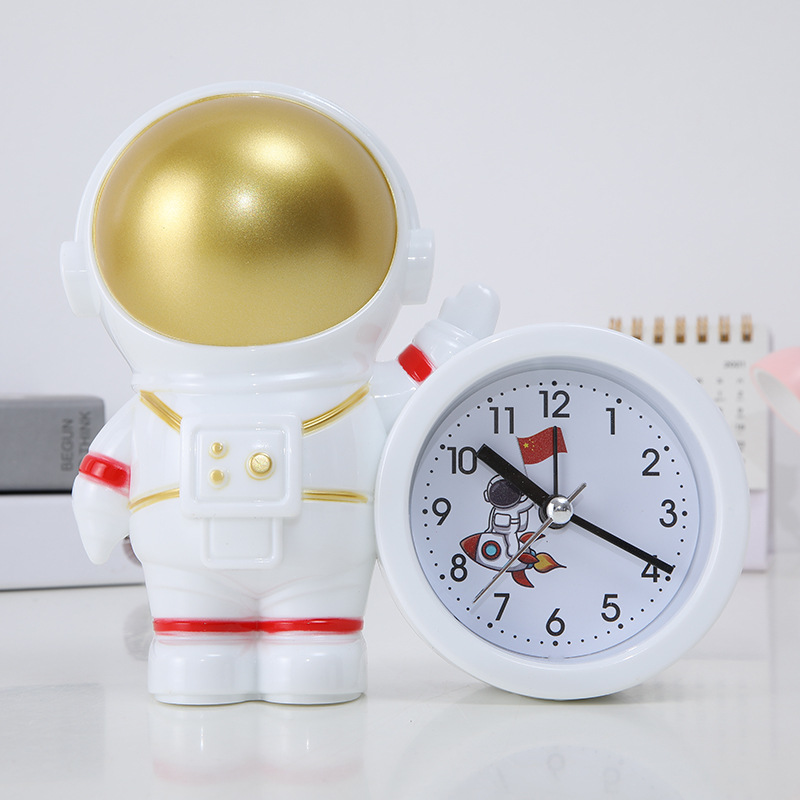 Alarm Clock Cartoon Student Clock Astronaut - Temu