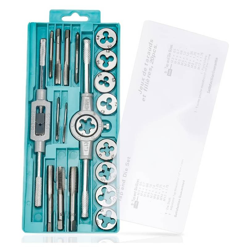 Metric Tap And Die Set Tap Set And Die Threads Tapping Temu