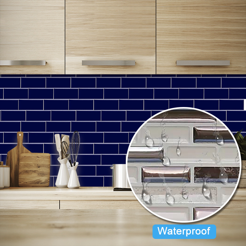 SMART TILES Peel and Stick Backsplash - 4 Sheets of 11.56 x 8.38 - 3D  Adhesive Peel and Stick Tile Backsplash for Kitchen, Bathroom, Wall Tile