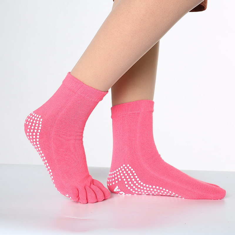 Women's Core Toe Grippy Yoga Socks - Pink - Decathlon