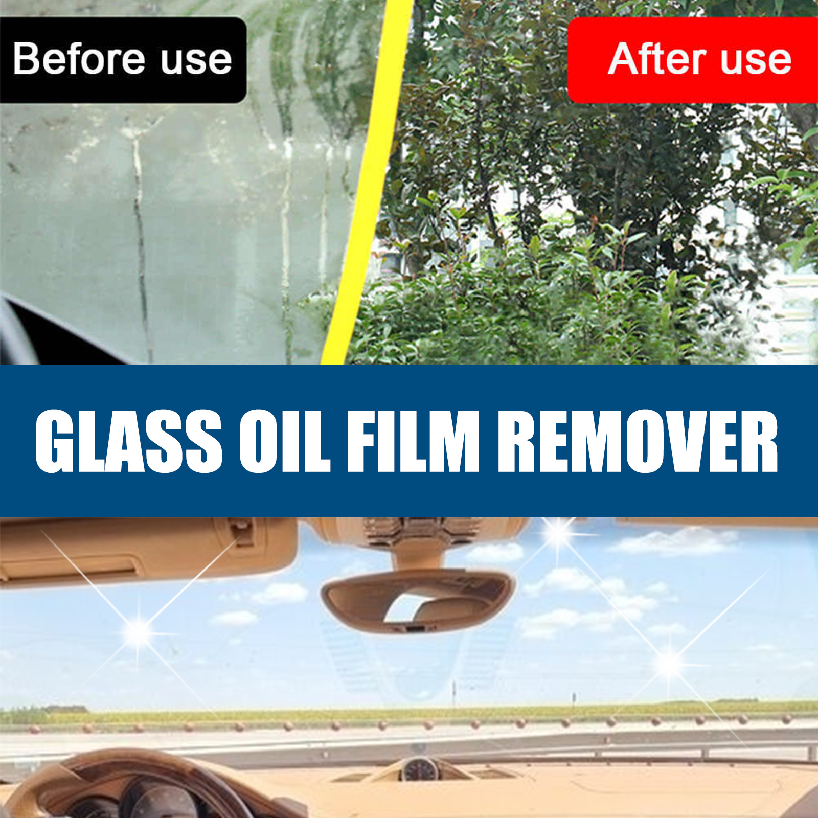 car glass oil film cleaner safety and long term protection