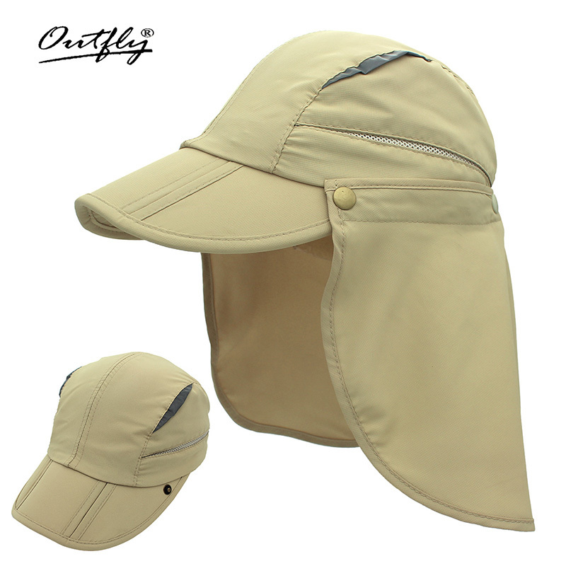 Kids Sun Hat Removable Neck Flap Adjustable Quick Dry Sun - Temu