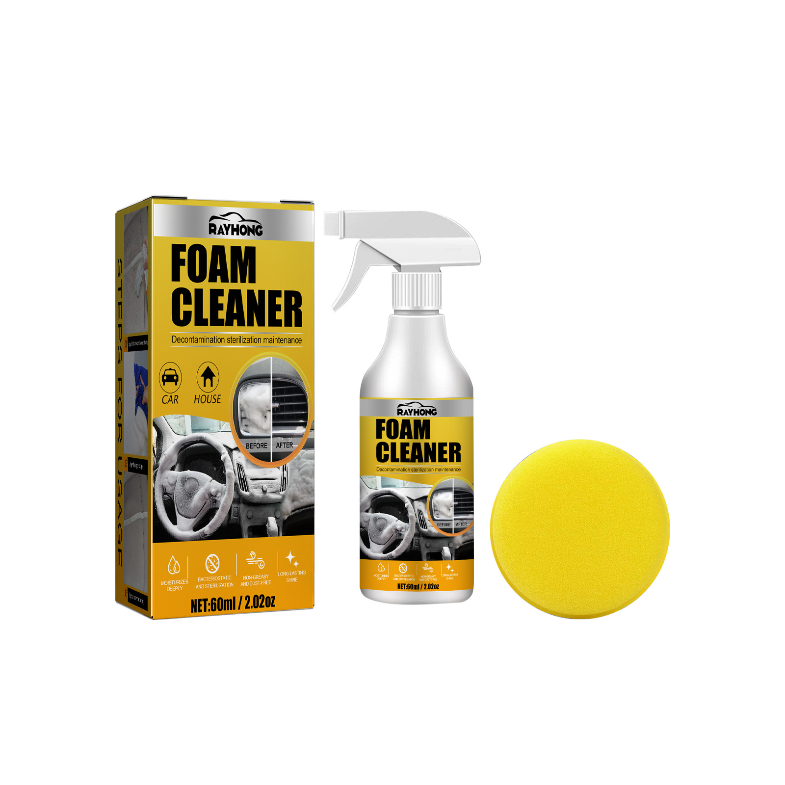 Foam Cleaner For Car Interior Car Cleaning Kit For Car And - Temu