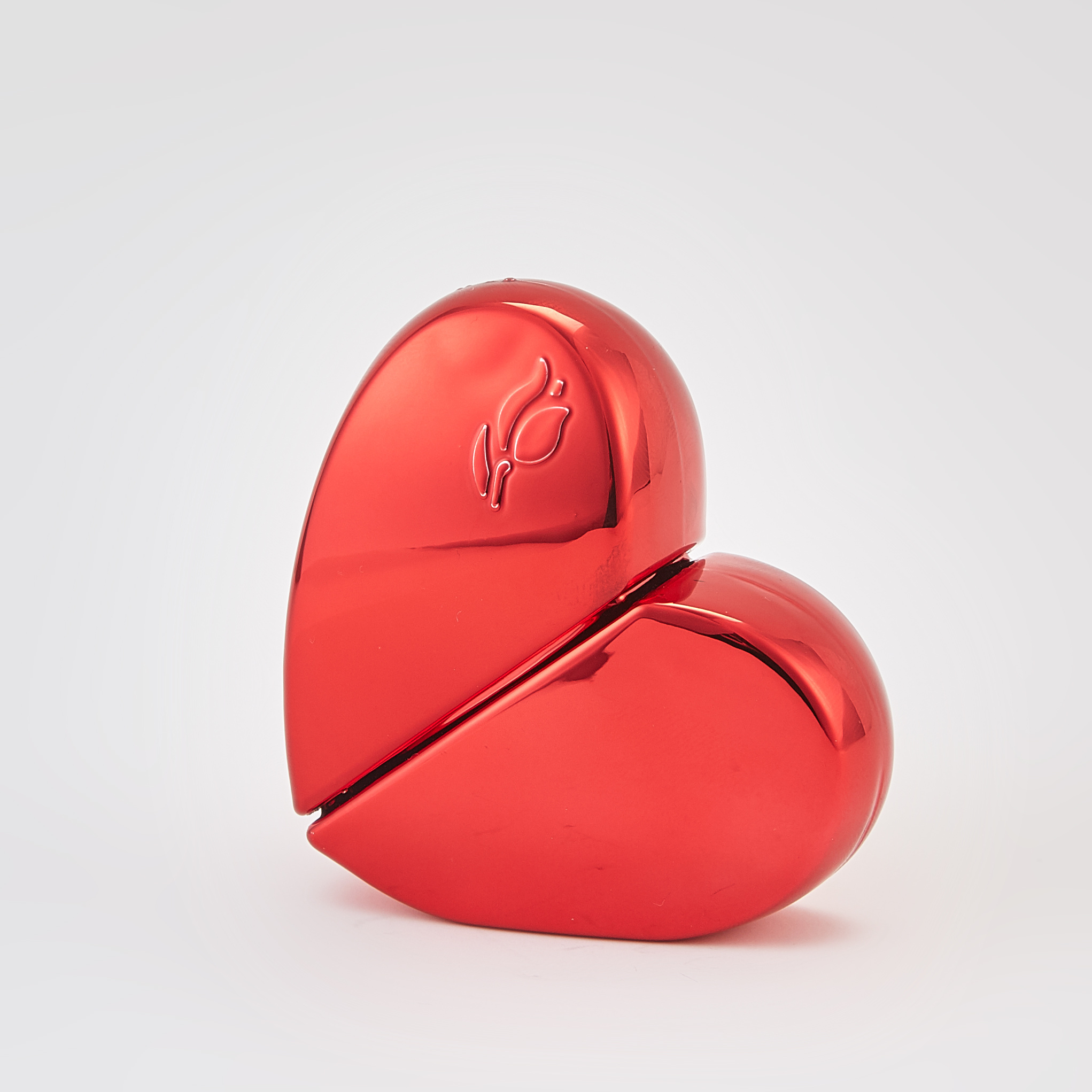 TEMU 30ml Red Heart-shaped Glass Refillable Perfume Spray Bottle - Leak-proof Travel-sized Cosmetic & Fragrance Container, Pvs-free, Perfect For Home