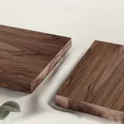 1pc black walnut wooden with brass handle cutting board wooden kitchen cutting boards for meat cheese bread vegetables fruits charcuterie board cheese serving board details 4