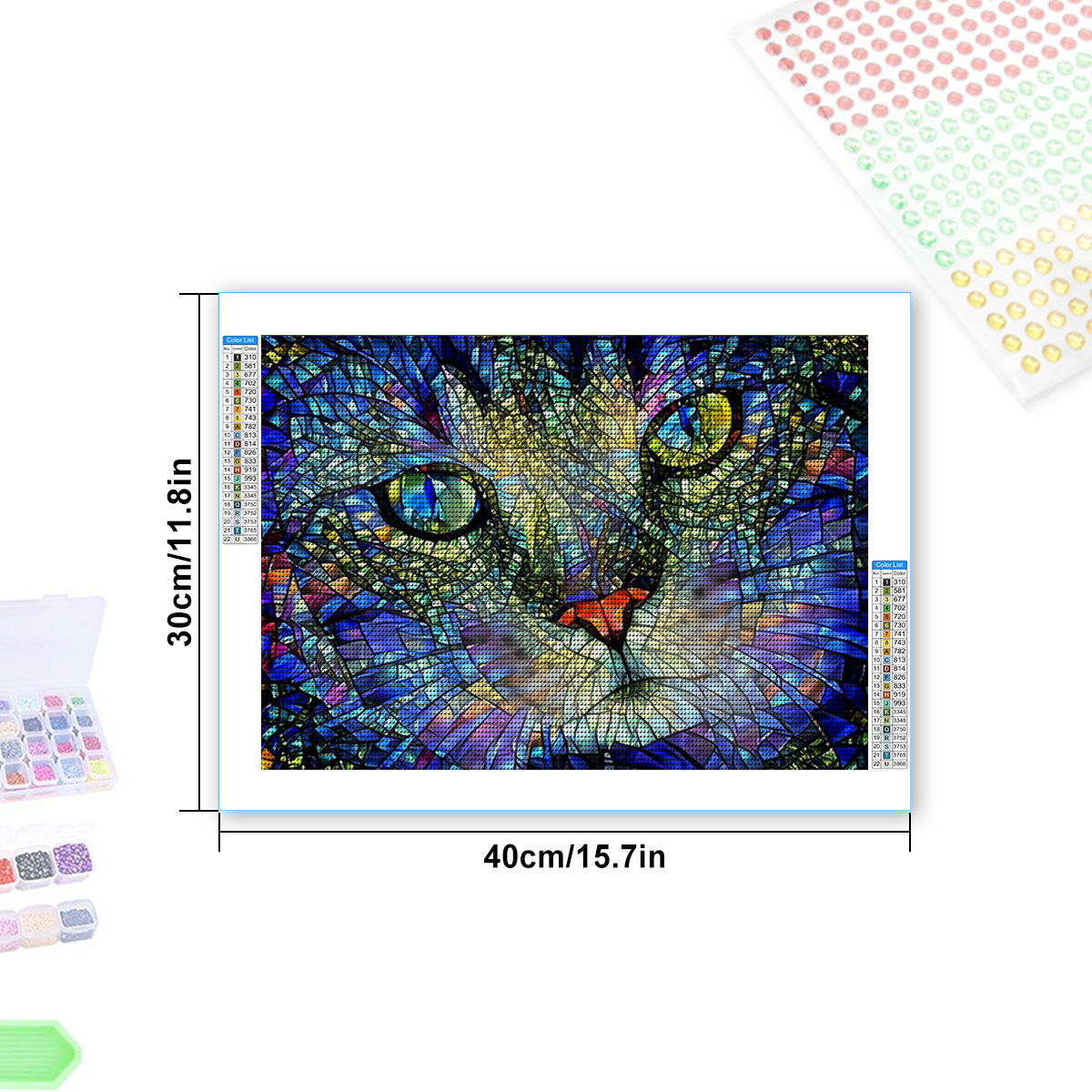 Crystal Art Diamond Painting Notebook Kit - Cats in the Library
